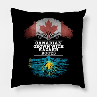 Canadian Grown With Kazakh Roots - Gift for Kazakh With Roots From Kazakhstan Pillow