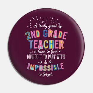 A truly Great 2nd Grade Teacher Gift - Impossible to forget Pin