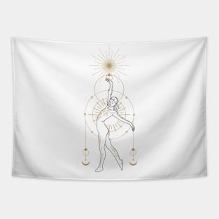 Dancer touching the stars Tapestry