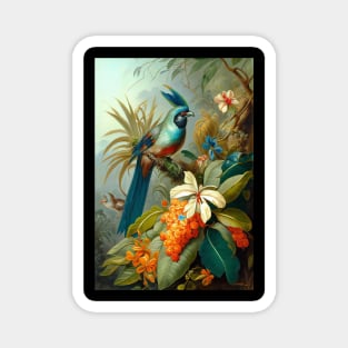 Exotic Birds in Victorian Style Magnet