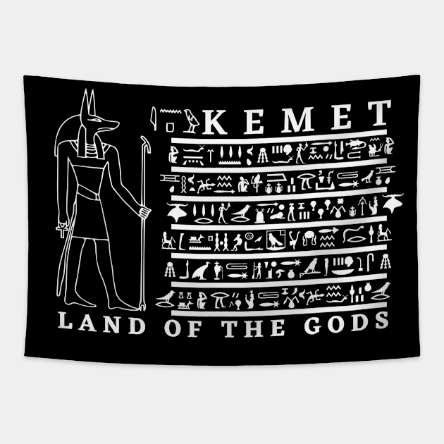 Afrinubi - Kemet Land of the Gods Tapestry by Afrinubi™