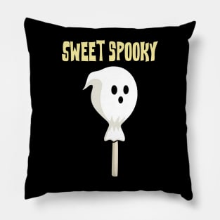 Sweet spooky halloween candy ghost Pillow