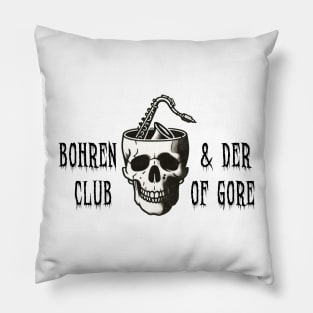 bohren & der club of gore skull sax Pillow