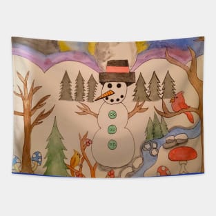 Walking In A Winter Wonderland Tapestry