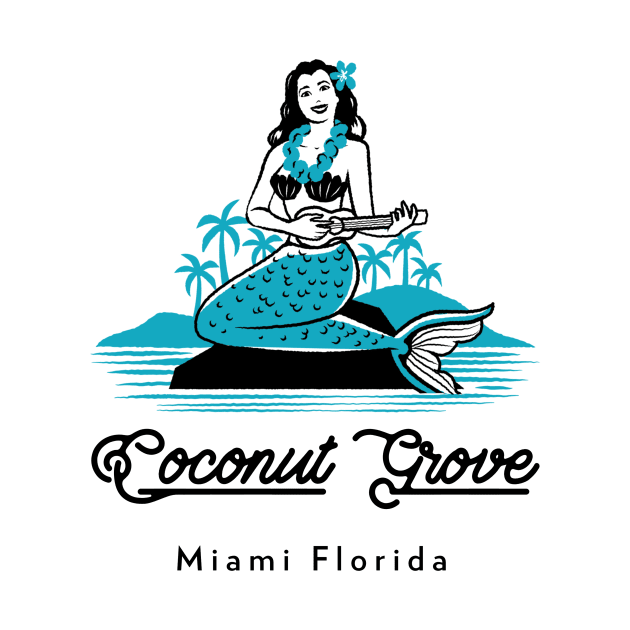 Coconut Grove Miami Florida by Be Yourself Tees