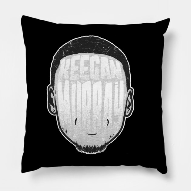 Keegan Murray Sacramento Player Silhouette Pillow by danlintonpro