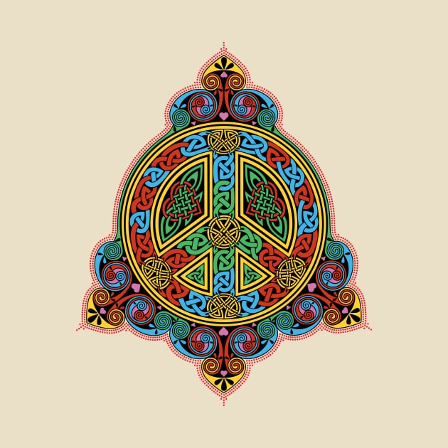 Celtic Peace Sign Knotwork in Color by TitusArt