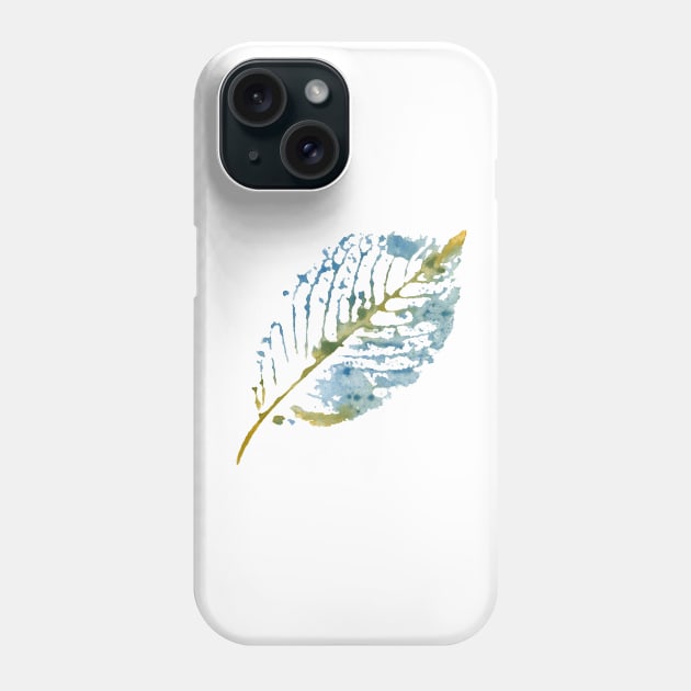Watercolor autumn leaf Phone Case by meheva