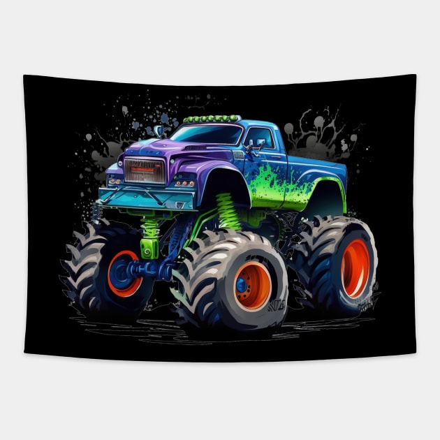 monster cars and tracks lover Tapestry by busines_night