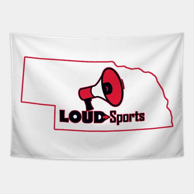 Loud Sports Huskers Tapestry by loudsports