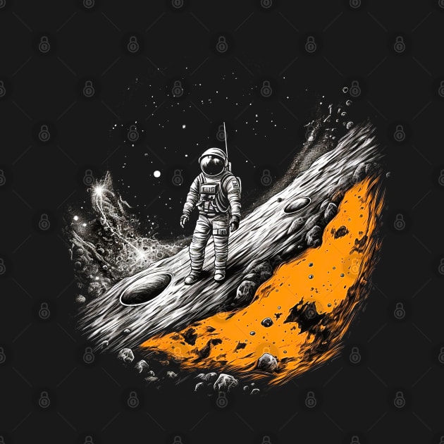 Celestial Voyager: Moon Landing Commemoration by Klimek Prints