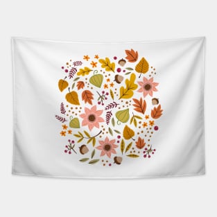 Autumn Floral, Light Tapestry