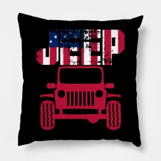 American Jeep Pillow