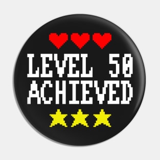 Level 50 Achieved Pin