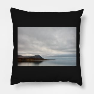 Cloudy Snaefellsnes Coast Pillow