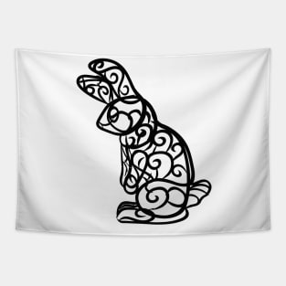 Abstract fancy bunny t-shirt mugs and magnet Tapestry