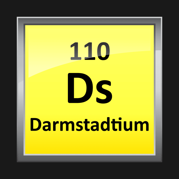 Darmstadtium Periodic Table Element Symbol by sciencenotes