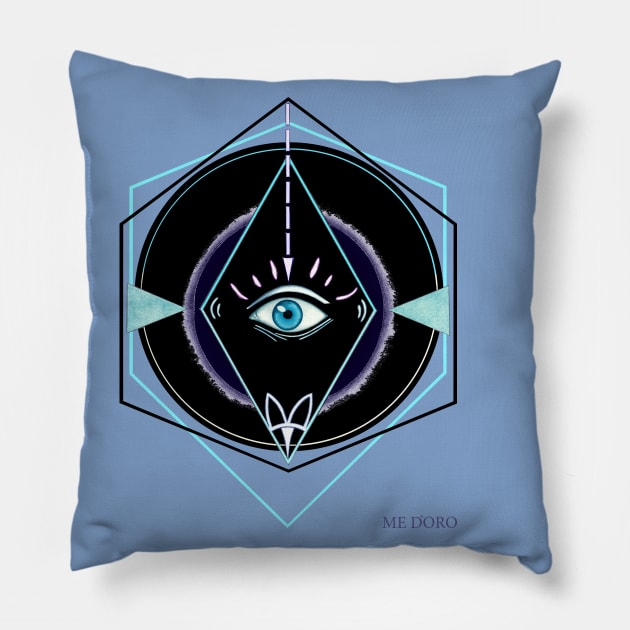 Awaken Third Eye Chakra Pillow by Medoro design