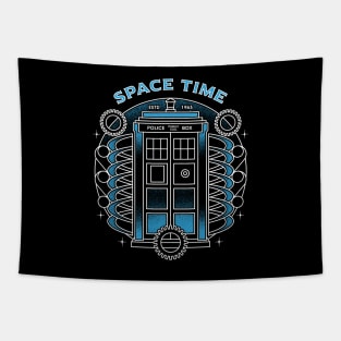 The Blue Phone Box Remix Tapestry