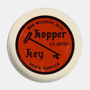 Vintage Kopper Key Santa Monica California Pin