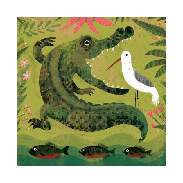 Alligator, Bird and Fish by Gareth Lucas