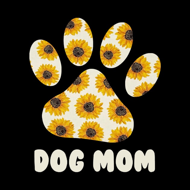 Dog Mom Sunflower Mother's Day Gift Dog Lover by NgocSanhHuynh