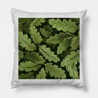 Green Leaves Pattern 20 Pillow