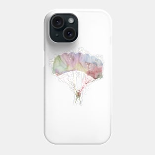 Girl Skydiver Watercolor Painting Phone Case