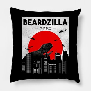 Funny Bearded Dragon Pillow