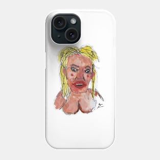 pop goddess celebrity singer 3000 usa portrait | bad art club | Candy Girl Maneater 2 Phone Case