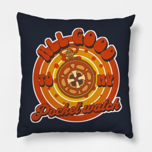 Good pocket watch retro Pillow