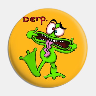 Derp Frog Pin