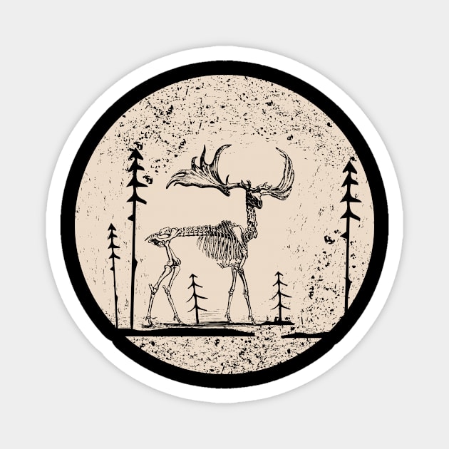 deer skeleton Magnet by elmaconsilio@gmail.com