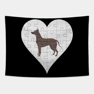 Xoloitzcuintli Heart Jigsaw Pieces Design - Gift for Xoloitzcuintli Lovers Tapestry