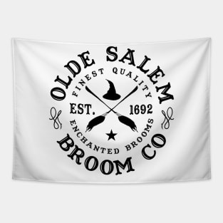 Wiccan Occult Witchcraft Salem Broom Company Tapestry