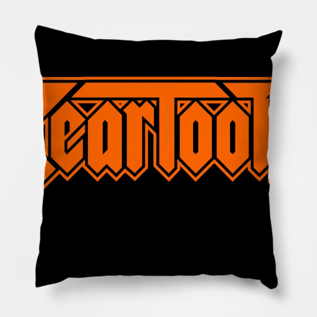orange tooth Pillow by juninikmat