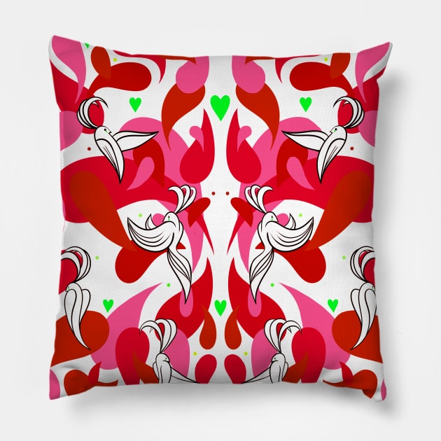 DOVES Pillow by MAYRAREINART