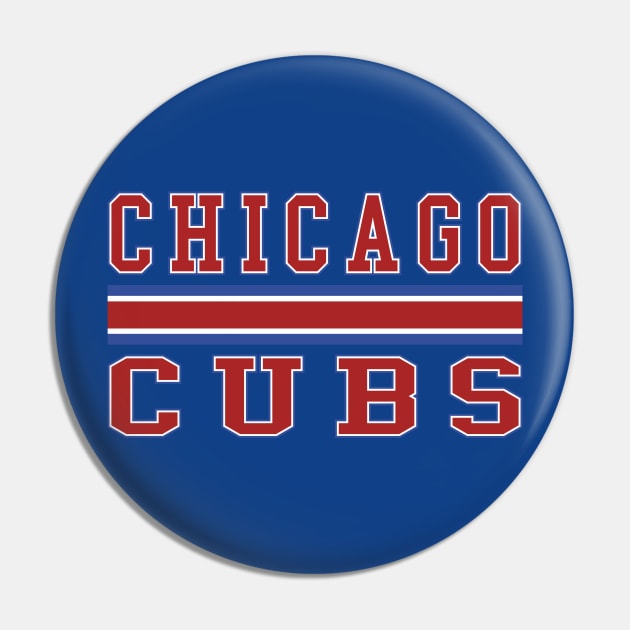 Chicago Cubs Baseball Pin by Cemploex_Art