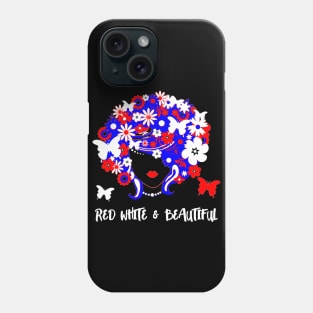 Red White and Beautiful Phone Case