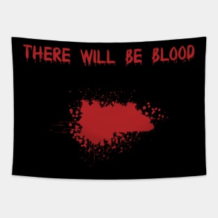 Bloody Halloween Saying With Splatter Tapestry