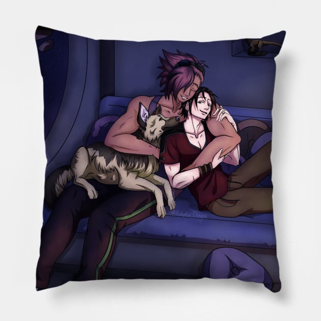 Space Family Hug Pillow by SakuraDragon