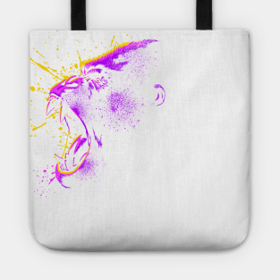 Psychedelic gorilla Tote