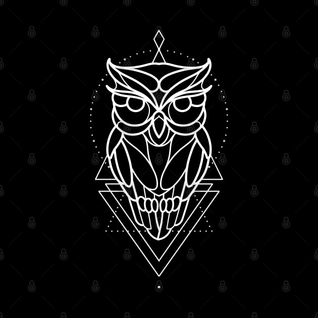 Linework owl design by Smurnov