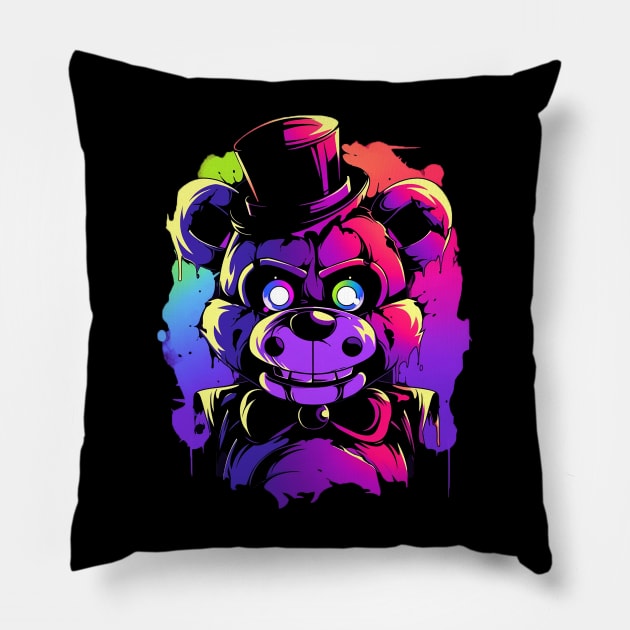 freddy fazbear Pillow by sample the dragon