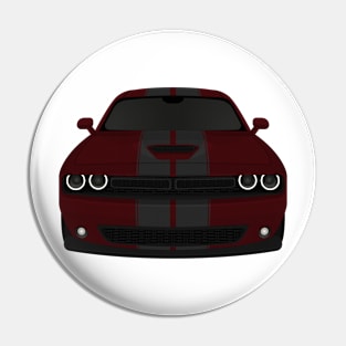 Challenger Dark-Red + Stripes Pin