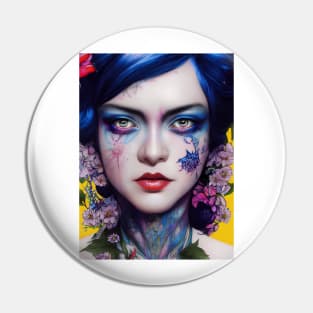 Face tattooed Snow white | DNF Pin