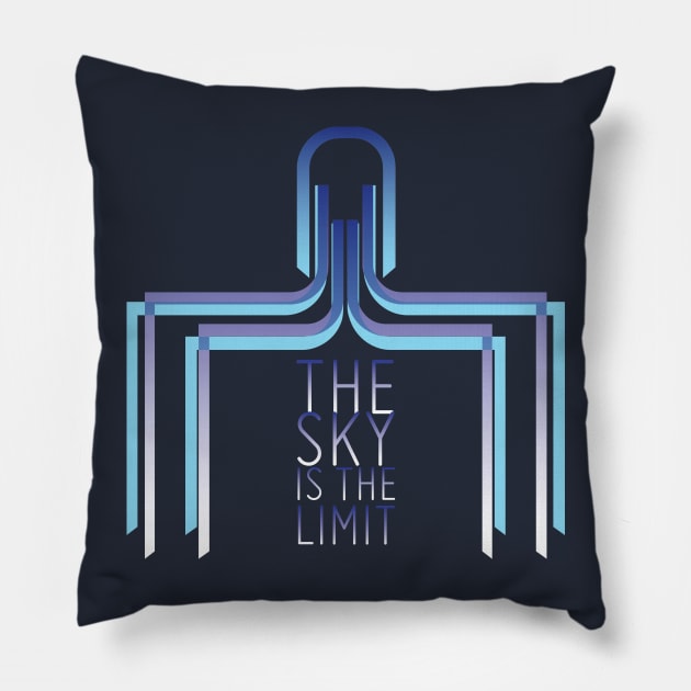 Sky is the limit Pillow by Yourmung