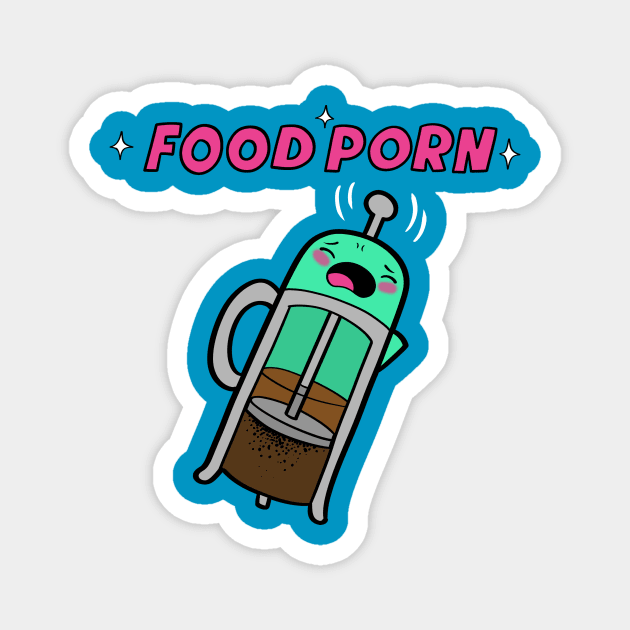 Food Porn - French Press Magnet by Queenmob