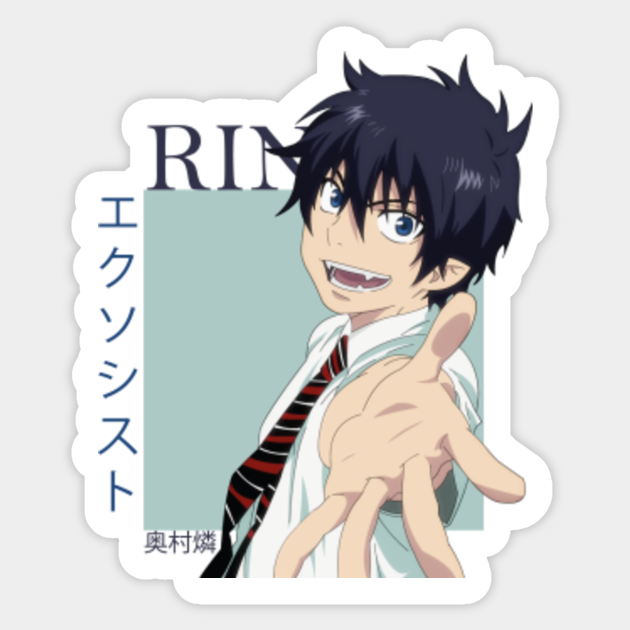 Rin Okumura Blue Exorcist Anime Rin Okumura Blue Exorcist Sticker Teepublic Au