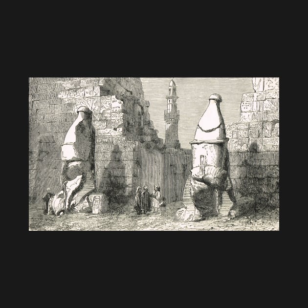 Ramessid statues excavation Luxor Egypt by artfromthepast